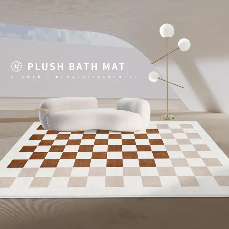 Checkerboard carpet bedroom living room modern minimalist Nordic ins style room bedside coffee table sofa lattice carpet
Checkerboard carpet bedroom living room modern minimalist Nordic ins style room bedside coffee table sofa lattice carpet
