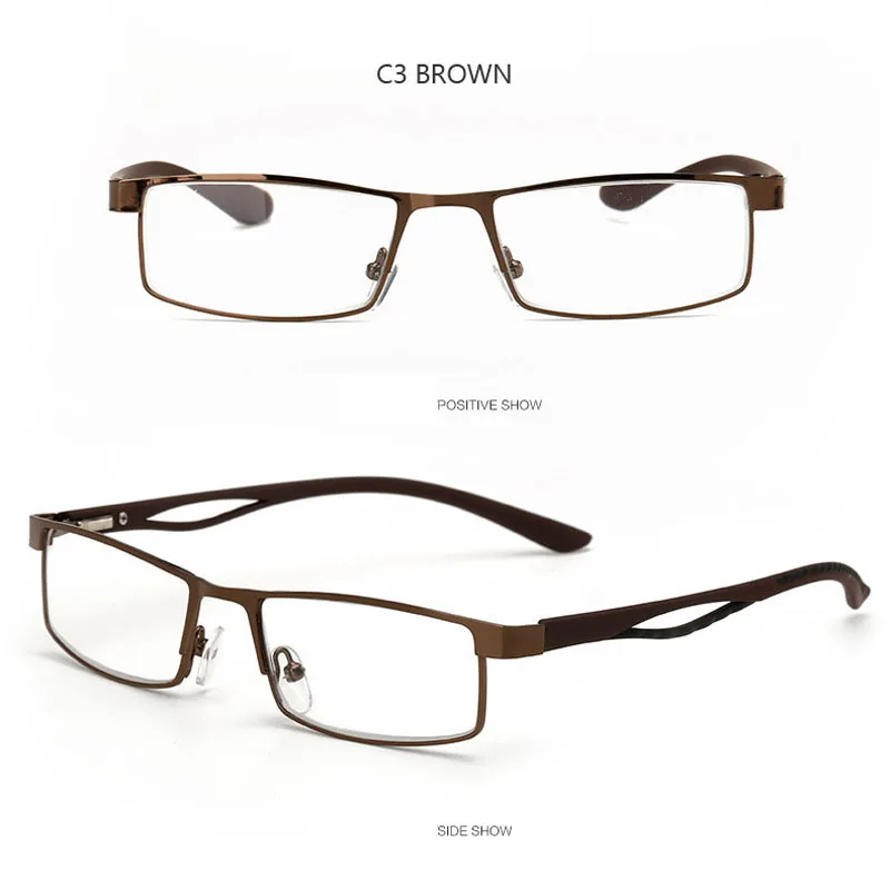 

Metal Half Frame Reading Glasses Presbyopia Spectacles women men Fatigue Gafas +1.0 +1.5 +2.0 +2.5 +3.0 +3.5 +4.0 reader
