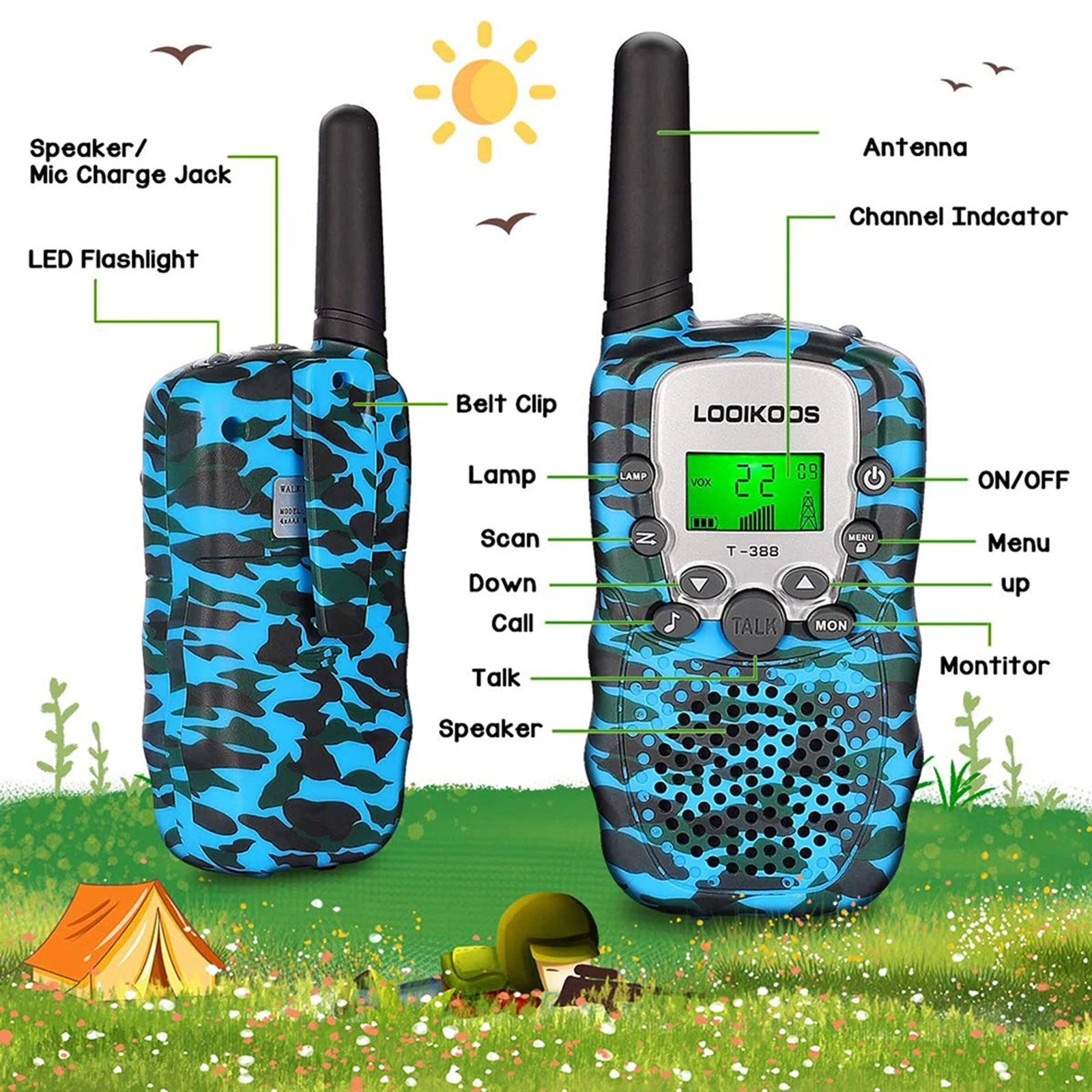 Walkie Talkies for Kids Long Range Children Walky Talky Handheld Radio Toy Gifts Boys and Girls
Walkie Talkies for Kids Long Range Children Walky Talky Handheld Radio Toy Gifts Boys and Girls