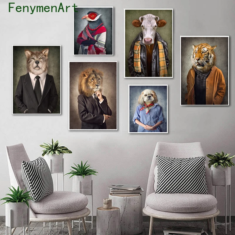 Modern Animals Canvas Painting Lion Elephant Deer Cow Dog Bird Portrait Poster Print Nordic Wall Art Picture Office Home Decor
Modern Animals Canvas Painting Lion Elephant Deer Cow Dog Bird Portrait Poster Print Nordic Wall Art Picture Office Home Decor