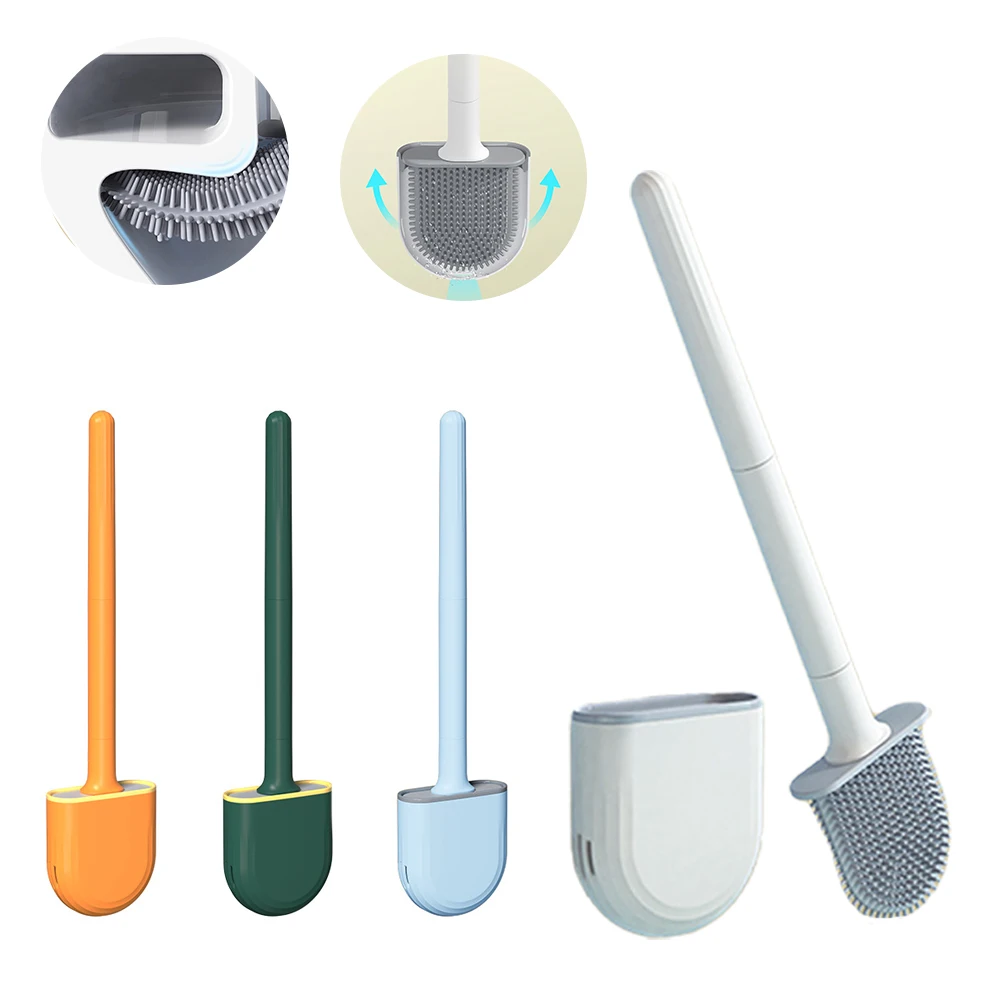 TPR Silicone Toilet Brush Flat Head Flexible Wall Mounted Storage Tool Toilet Bowl Cleaner Brush Holder Set For WC Bathroom
TPR Silicone Toilet Brush Flat Head Flexible Wall Mounted Storage Tool Toilet Bowl Cleaner Brush Holder Set For WC Bathroom