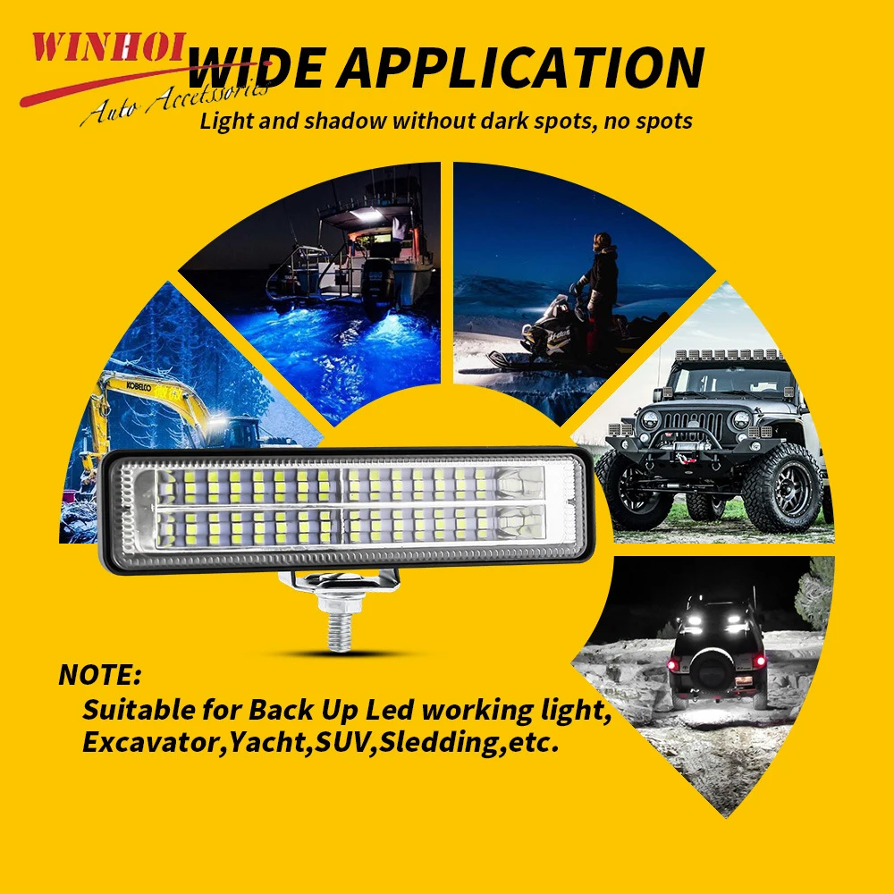 12-60V Bright LED Spotlight Work Light 84W Flood Spot Led Headlights Driving Fog Lamp for Truck Boat Tractor Trailer SUV ATV
12-60V Bright LED Spotlight Work Light 84W Flood Spot Led Headlights Driving Fog Lamp for Truck Boat Tractor Trailer SUV ATV
