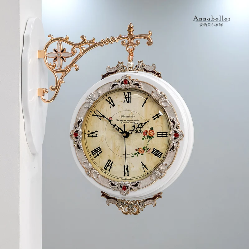 Nordic Wall Clock Modern Design Double Sided Metal Wall Watches Home Decor Creative Living Room Decoration Silent Kitchen Clocks
Nordic Wall Clock Modern Design Double Sided Metal Wall Watches Home Decor Creative Living Room Decoration Silent Kitchen Clocks