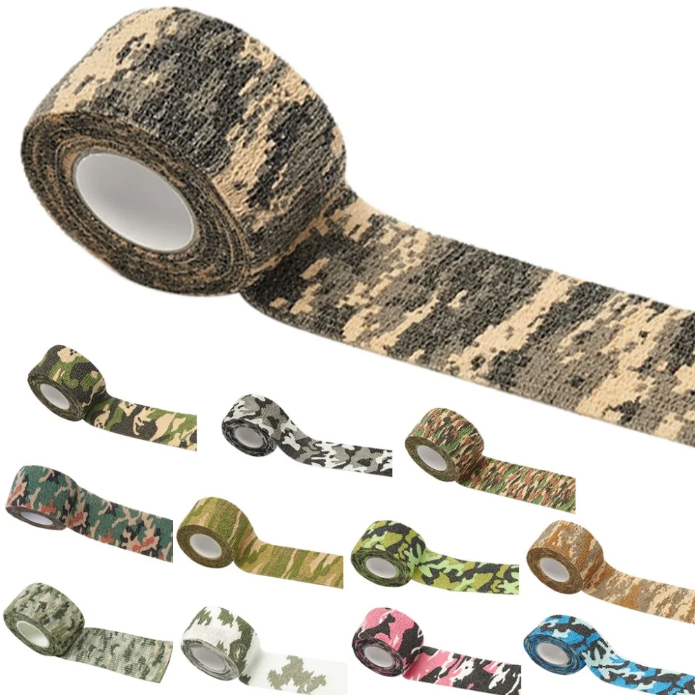 

4.5m Self-Adhesive Camouflage Stretch Medical Bandage Non-Woven Protective Tape Health Care Braces Supports