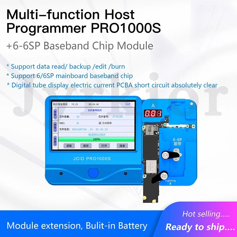 JC Programmer BLE-6P EEPROM Baseband/Logic Chip Non-Removal Repair Tool For iPhone 6/6P 
JC Programmer BLE-6P EEPROM Baseband/Logic Chip Non-Removal Repair Tool For iPhone 6/6P