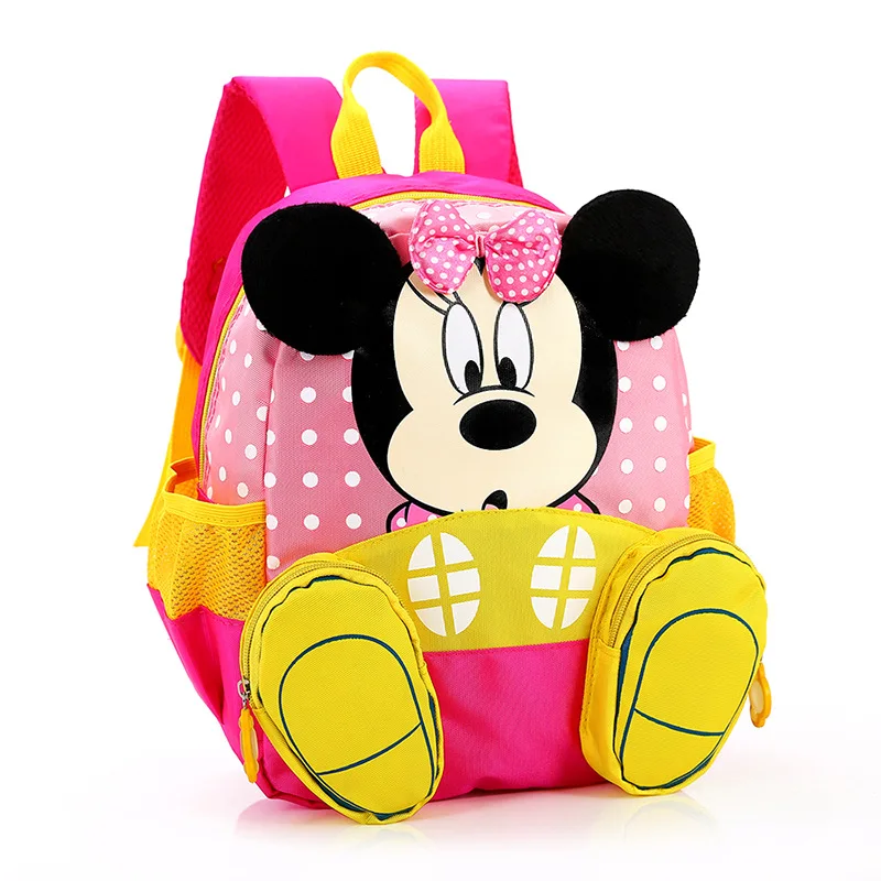 Disney Kindergarten Children Cartoon Mickey School Bags Kids Minnie Backpack Waterproof Schoolbags Satchel for boys and girls | Багаж и