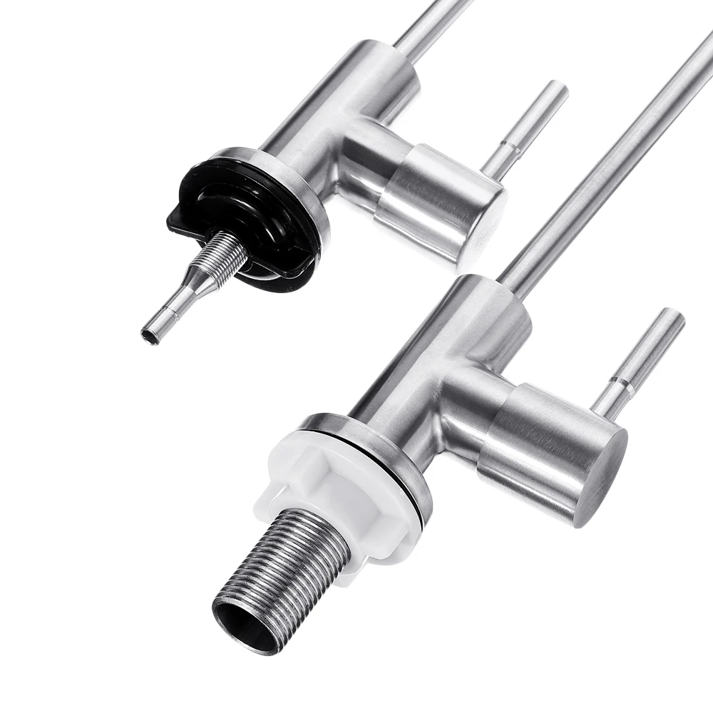 304 Stainless Steel Reverse Osmosis Faucet 360 Degree Swivel Spout Drinking Water Filter Single Handle Cold Water Faucet Tap
304 Stainless Steel Reverse Osmosis Faucet 360 Degree Swivel Spout Drinking Water Filter Single Handle Cold Water Faucet Tap