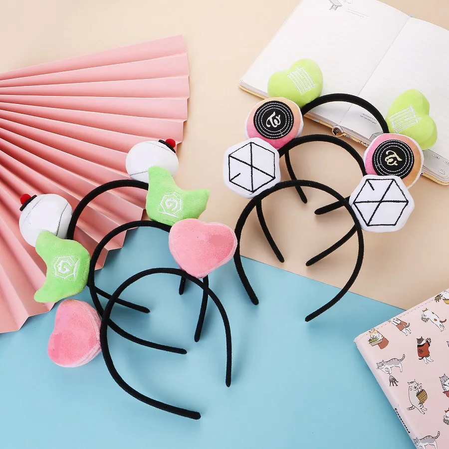 New Kpop GOT7 TWICE NCT EXO Bangtan Boys Plush Hairband Black Headwear Fashion Women Girls Head Band Hair Accessories 11*13CM
New Kpop GOT7 TWICE NCT EXO Bangtan Boys Plush Hairband Black Headwear Fashion Women Girls Head Band Hair Accessories 11*13CM