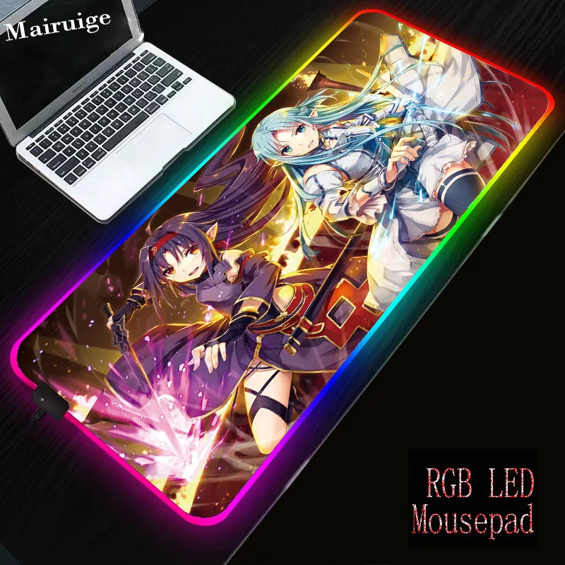 Mairuige Anime Girl Sword Art Online Keyboard Gaming Large RGB LED Mouse Pad Rubber Durable Desktop Lockedge Mat for CSGO L XL
Mairuige Anime Girl Sword Art Online Keyboard Gaming Large RGB LED Mouse Pad Rubber Durable Desktop Lockedge Mat for CSGO L XL