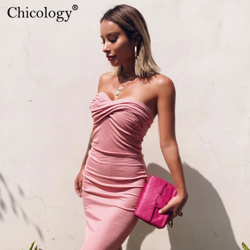 Chicology трубы множество цветов элегантное мини-платье женское платье без рукавов