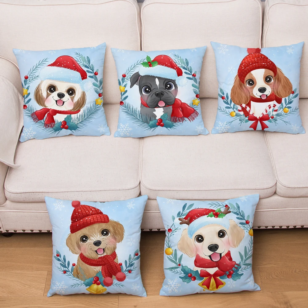 Merry Christmas Cute Dog Pillow Case for Home Sofa Children Room Decor Pet Animal Print Cushion Cover Plush Pillowcase 45x45cm
Merry Christmas Cute Dog Pillow Case for Home Sofa Children Room Decor Pet Animal Print Cushion Cover Plush Pillowcase 45x45cm