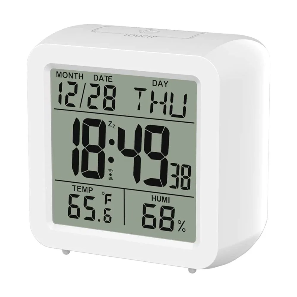 Electronic Table Alarm Clock Snooze Calendar Kids Bedside LED Clock Backlight Home Indoor Digital Temperature Humidity Meter
Electronic Table Alarm Clock Snooze Calendar Kids Bedside LED Clock Backlight Home Indoor Digital Temperature Humidity Meter