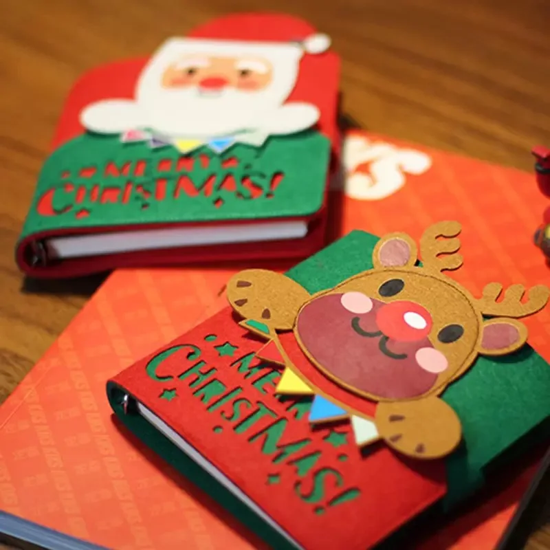 Kawaii Creative Christmas Reindeer Loose leaf Notebook binder Handbook Felt Polar Fleece Journal Student School Stationery
Kawaii Creative Christmas Reindeer Loose leaf Notebook binder Handbook Felt Polar Fleece Journal Student School Stationery