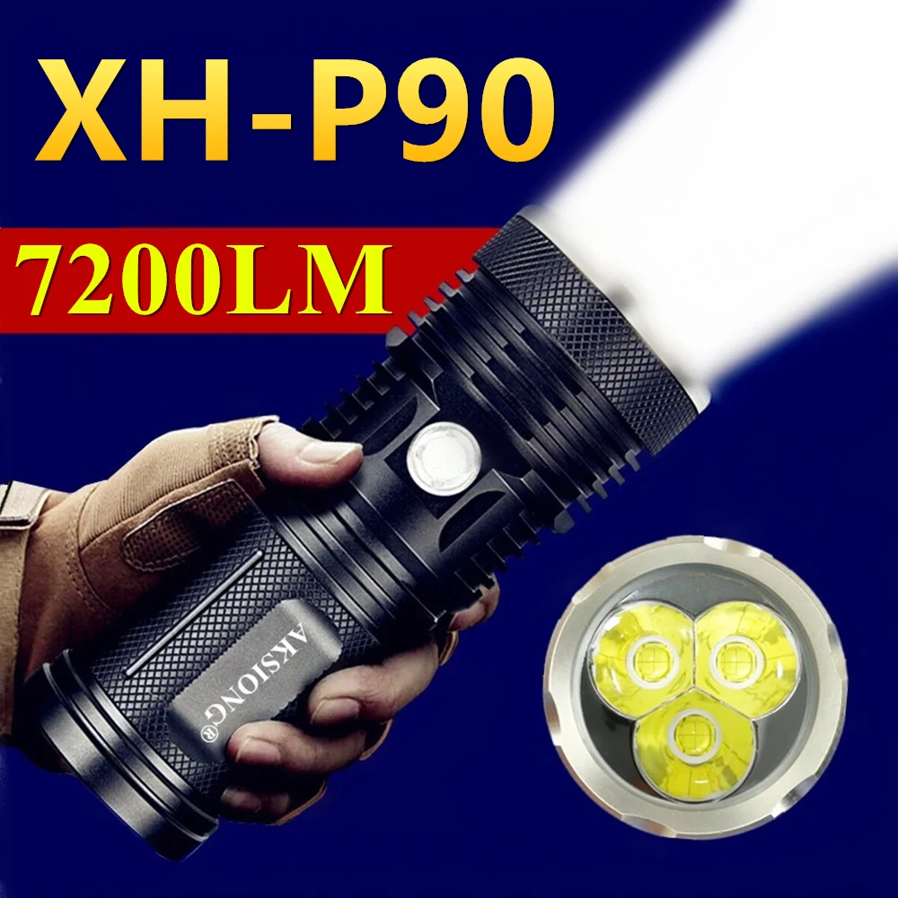 4Core CREE XHP50/P70/P90 Outdoor Camping Lighting Lantern High Power LED Powerful Flashlight 18650 Hunting Tactical Torch
4Core CREE XHP50/P70/P90 Outdoor Camping Lighting Lantern High Power LED Powerful Flashlight 18650 Hunting Tactical Torch