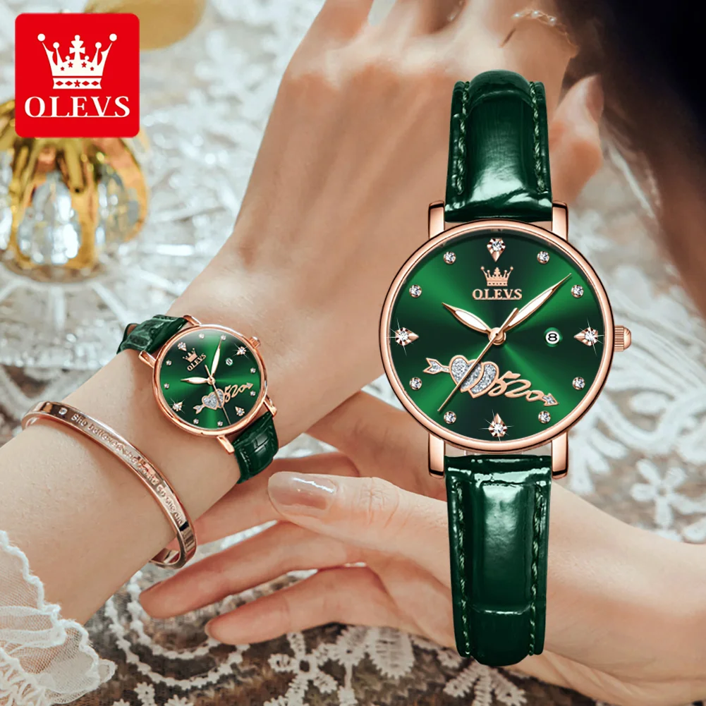 OLEVS Heart Pattern Women Watches Set Luxury Brand Waterproof Quartz Ladies Wrist Watch Montre Femme Valentine's Gift for Women
OLEVS Heart Pattern Women Watches Set Luxury Brand Waterproof Quartz Ladies Wrist Watch Montre Femme Valentine's Gift for Women