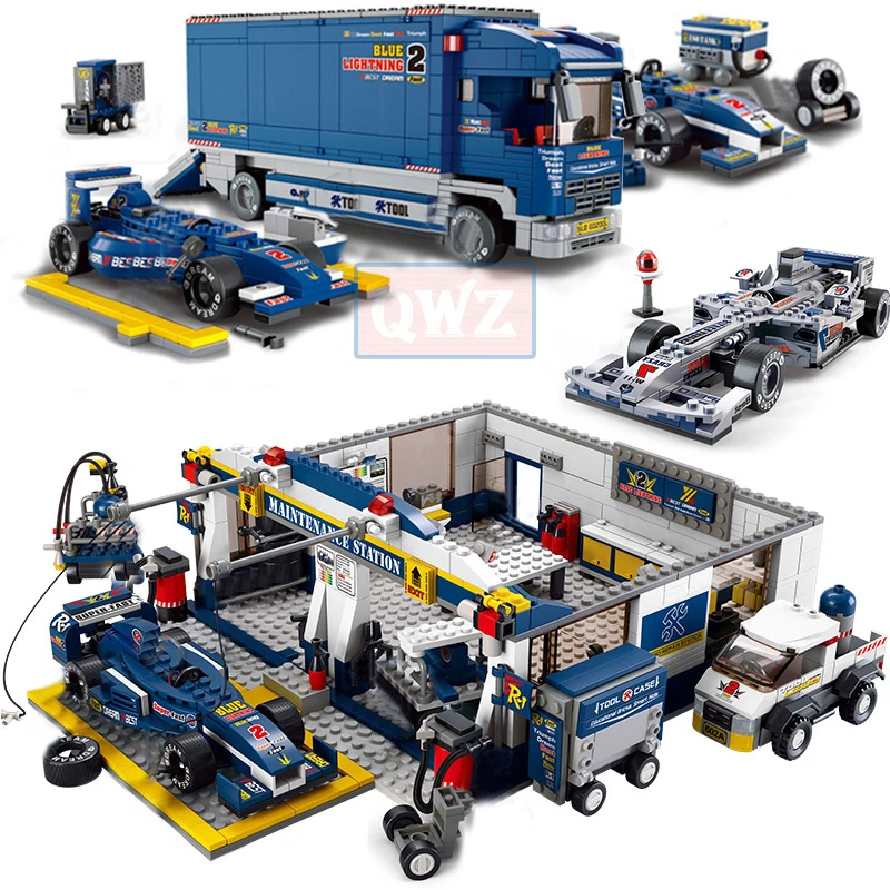 New City F1 Speed Car Racing Repair Station Truck Model Moc Building Blocks For Children Toy Gifts
New City F1 Speed Car Racing Repair Station Truck Model Moc Building Blocks For Children Toy Gifts