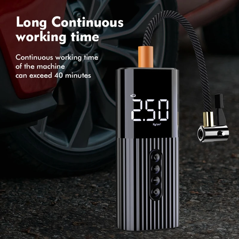 Digital Display Pressure Tire Inflator for Car Auto Pump Portable Air Compressor
Digital Display Pressure Tire Inflator for Car Auto Pump Portable Air Compressor