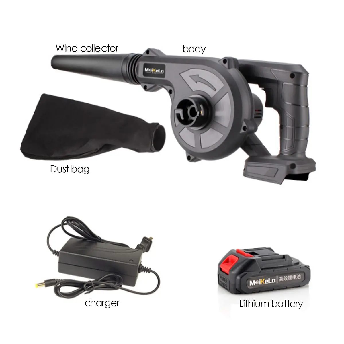 1200W Cordless Electric Air Blower Vacuum Cleannig Blower Leaf Computer Dust Collector Power Tool with 58000mAh Battery
1200W Cordless Electric Air Blower Vacuum Cleannig Blower Leaf Computer Dust Collector Power Tool with 58000mAh Battery