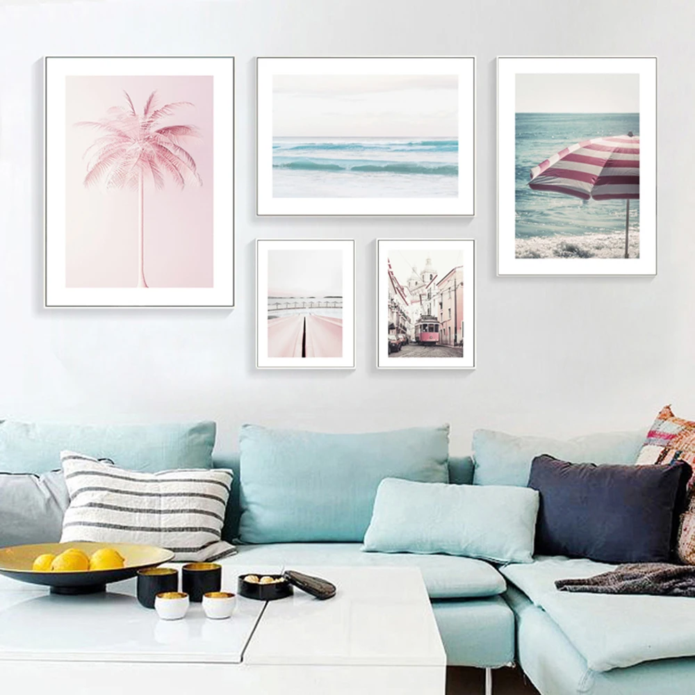 Natural Landscape Canvas Painting Beach Street View Coconut Tree Wall Art Poster Print Nordic Modern Image Home Decoration
Natural Landscape Canvas Painting Beach Street View Coconut Tree Wall Art Poster Print Nordic Modern Image Home Decoration