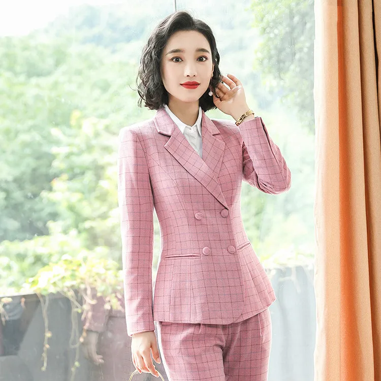 Женская одежда осень-зима клетчатая Повседневная Корейская Новая мода с длинным
