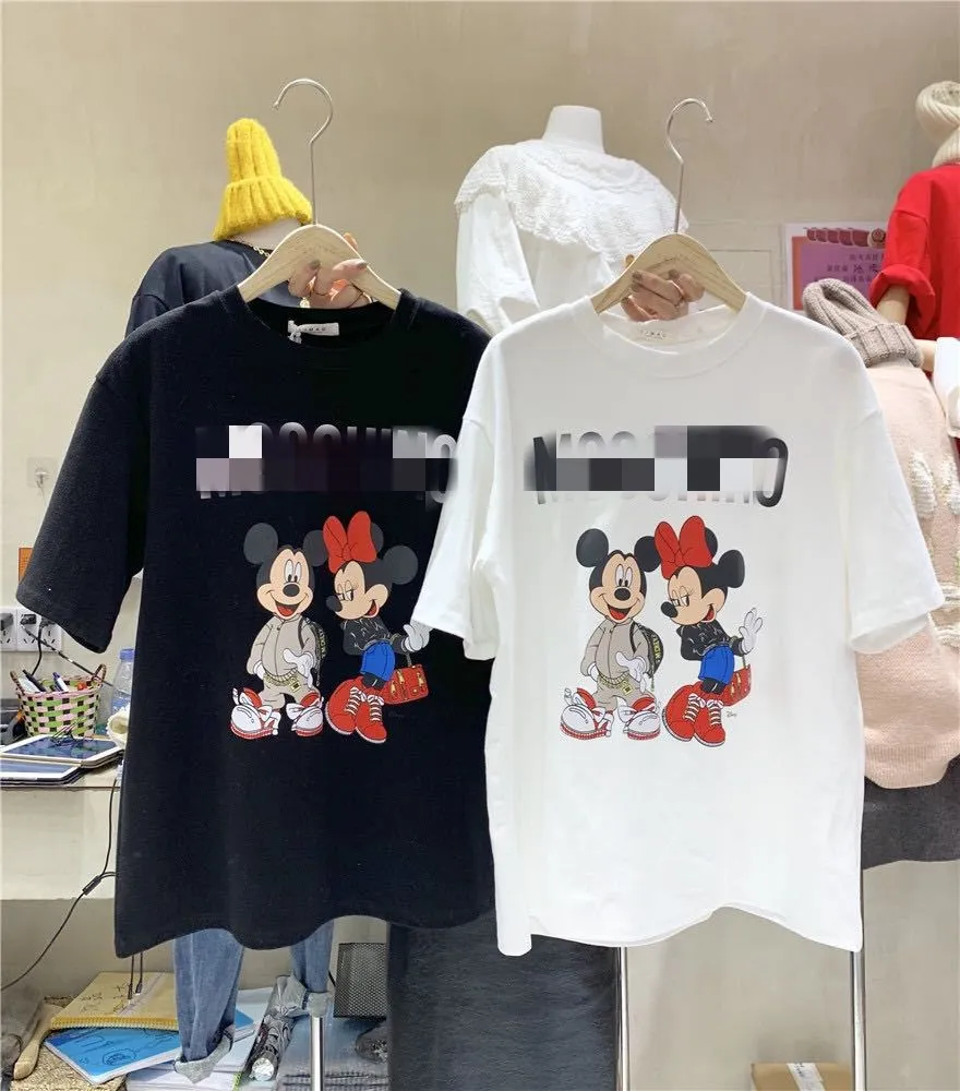Disney женские футболки с Микки Маусом Топы коротким рукавом круглым вырезом летние