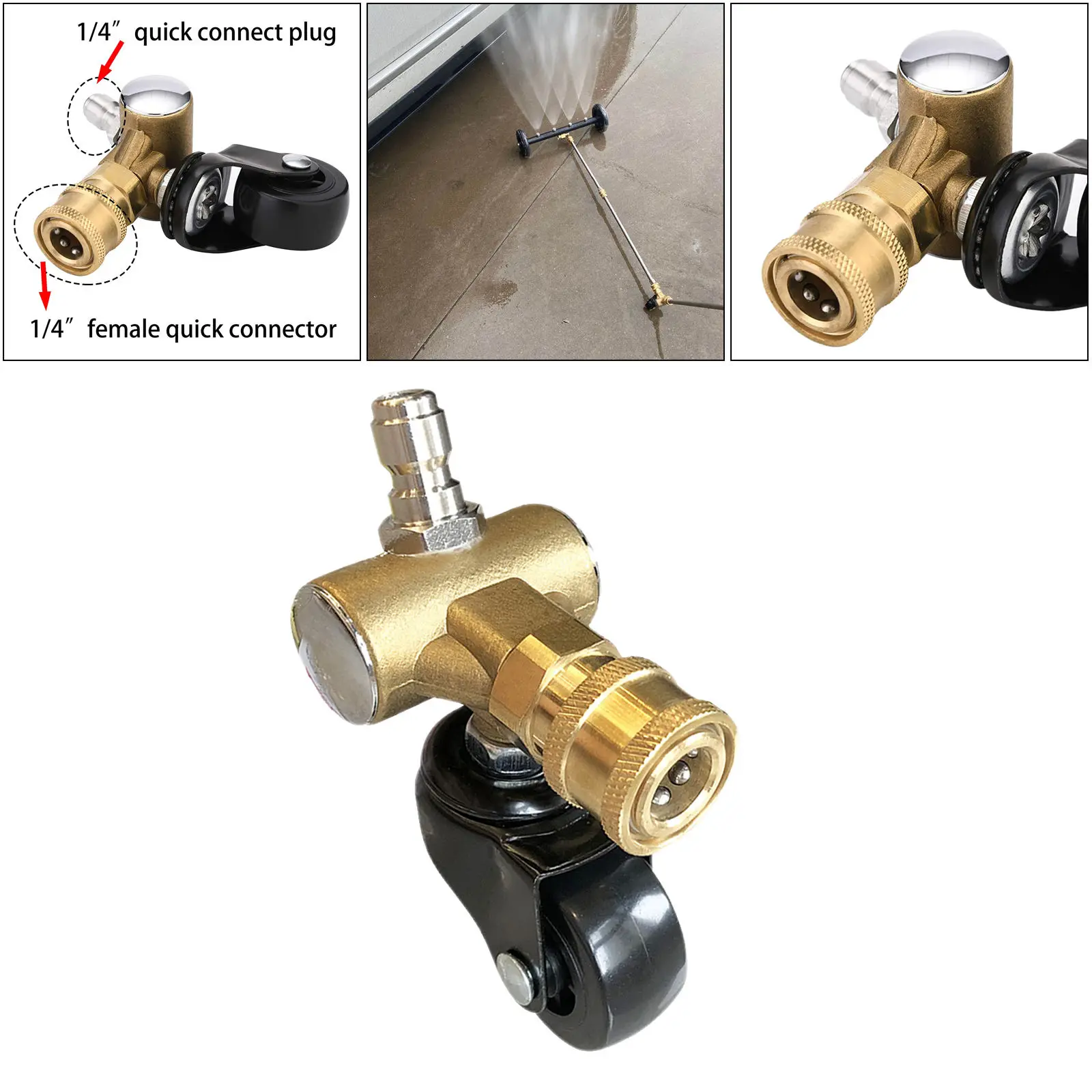 Undercarriage Cleaner Swivel Wheel for Pressure Washer Underbody Car Wash Durable and Easy to Use
Undercarriage Cleaner Swivel Wheel for Pressure Washer Underbody Car Wash Durable and Easy to Use
