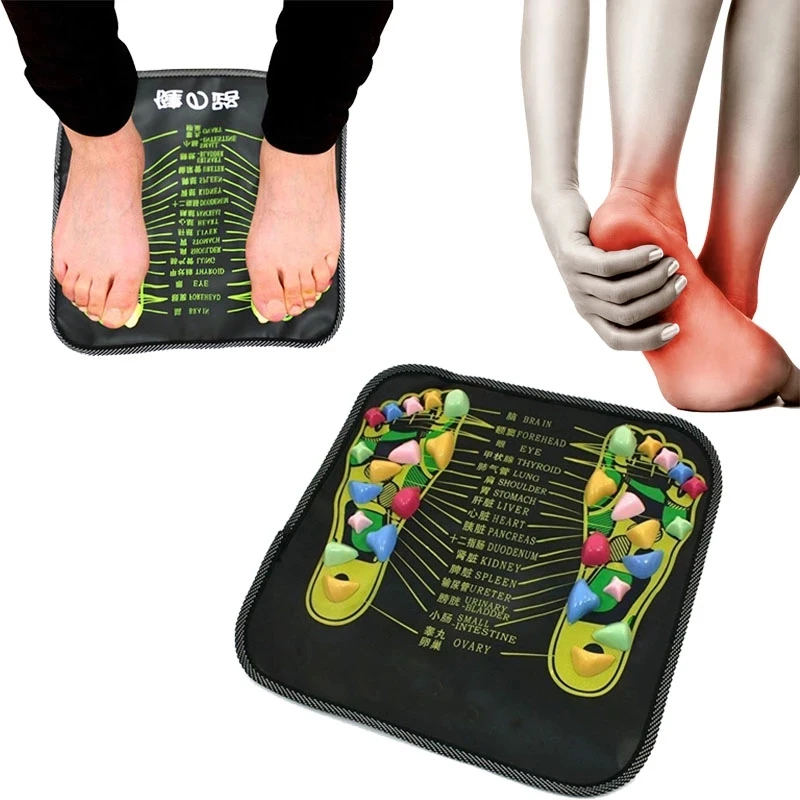 

Chinese Health Care Acupressure Mat Pad massageador Foot massager Reflexology Walk Stone Foot Leg Pain Relieve Physiotherapy