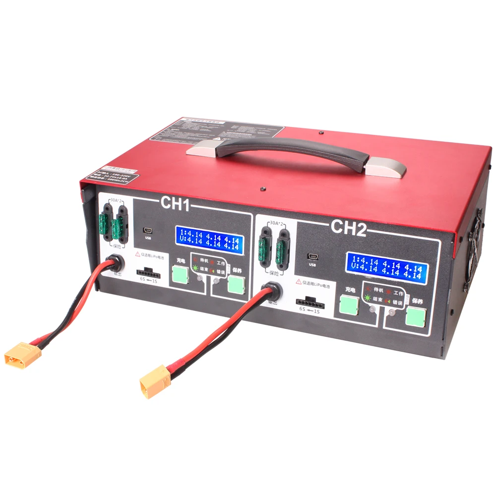 EV-PEAK UA8 uav mapping drone LiPo charger 6s 550w 25A / CH 2 port independent put
EV-PEAK UA8 uav mapping drone LiPo charger 6s 550w 25A / CH 2 port independent put