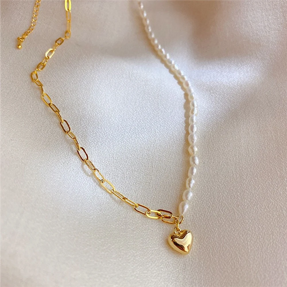 Fashion Silver Elegant Love Pearl Asymmetric Chain Necklace for Women Fashion Party Choker Jewelry Gifts
Fashion Silver Elegant Love Pearl Asymmetric Chain Necklace for Women Fashion Party Choker Jewelry Gifts