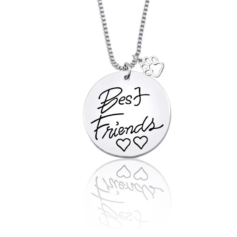 Best Friends Necklace For Women Metal Heart Pet Dog Paw Claw Tag Pendant Necklace Friendship Animal Memorial Jewelry Gift
Best Friends Necklace For Women Metal Heart Pet Dog Paw Claw Tag Pendant Necklace Friendship Animal Memorial Jewelry Gift