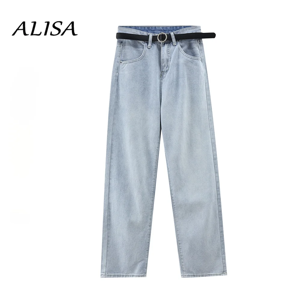Spring Summer Denim Jeans Woman Vintage High Waist Straight Leg Jeans Pants Women Loose Button Fly Ankle-Length Denim Pants
Spring Summer Denim Jeans Woman Vintage High Waist Straight Leg Jeans Pants Women Loose Button Fly Ankle-Length Denim Pants