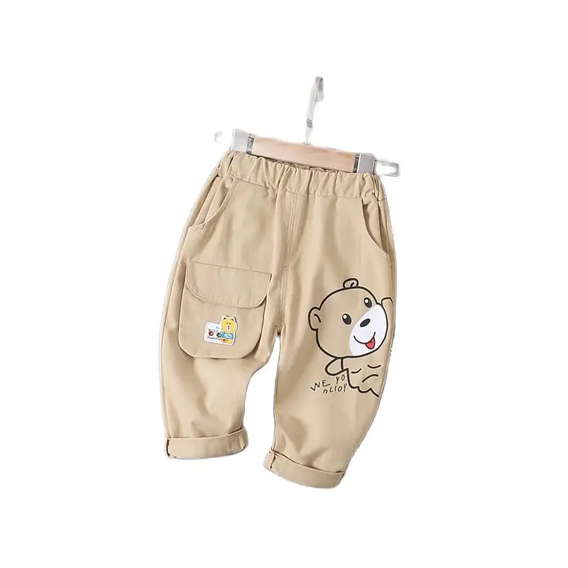New Style Boys and Girls Fashion Printed Elastic Band Single Three-dimensional Coffee Color Pocket Pants 1-5T
New Style Boys and Girls Fashion Printed Elastic Band Single Three-dimensional Coffee Color Pocket Pants 1-5T
