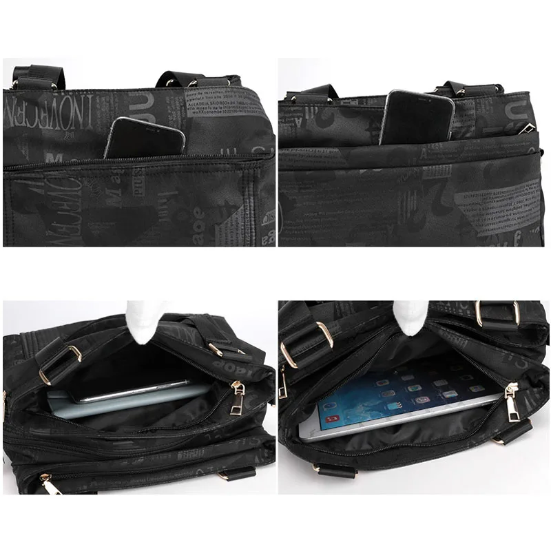 Letter Printing nylon bag 2021 European American style women bag 3 layers women shoulder waterproof nylon bag Bolsos Mujer Bolso 
Letter Printing nylon bag 2021 European American style women bag 3 layers women shoulder waterproof nylon bag Bolsos Mujer Bolso