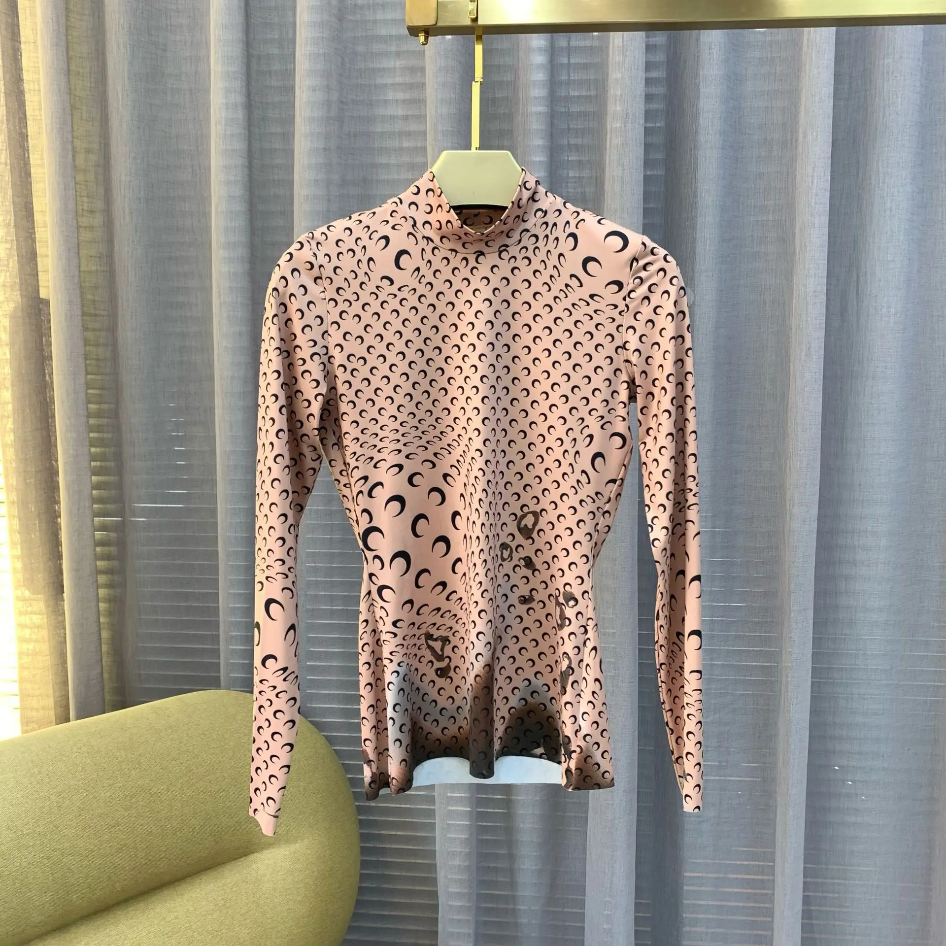 Women's Long Sleeve T-Shirt Moon Print Stitching Velvet O-neck Slim New Tees
Women's Long Sleeve T-Shirt Moon Print Stitching Velvet O-neck Slim New Tees