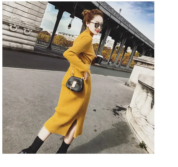 Women Clothing Autumn and Winter Dress 2020 New Elegant Temperament Waist Bottoming Sweater with Platycodon Knit Dress
Women Clothing Autumn and Winter Dress 2020 New Elegant Temperament Waist Bottoming Sweater with Platycodon Knit Dress
