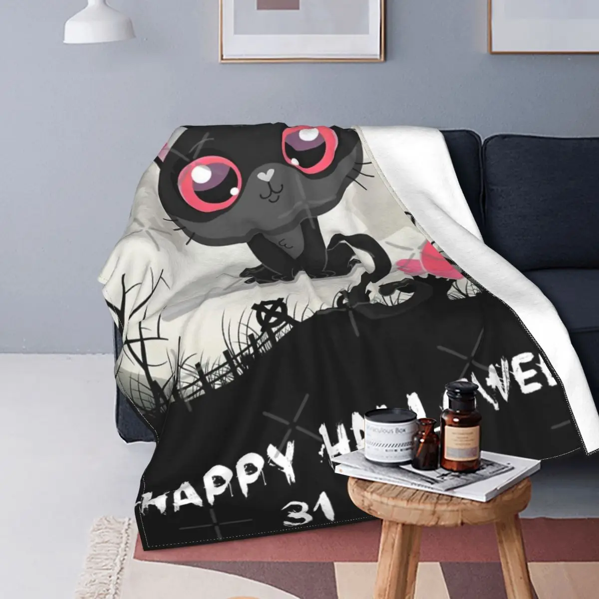 Meo-Manta de camiseta de Halloween, colcha a cuadros para cama, sofá cama, mantas mullidas a cuadros, colchas de verano
Meo-Manta de camiseta de Halloween, colcha a cuadros para cama, sofá cama, mantas mullidas a cuadros, colchas de verano
