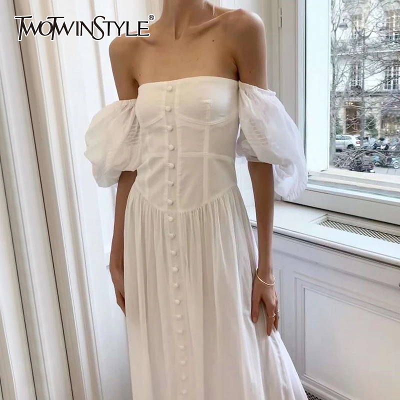 Женское вечернее платье TWOTWINSTYLE, винтажное Макси-платье с оборками, квадратным вырезом, рукавами-фонариками и высокой талией, 2021
Женское вечернее платье TWOTWINSTYLE, винтажное Макси-платье с оборками, квадратным вырезом, рукавами-фонариками и высокой талией, 2021