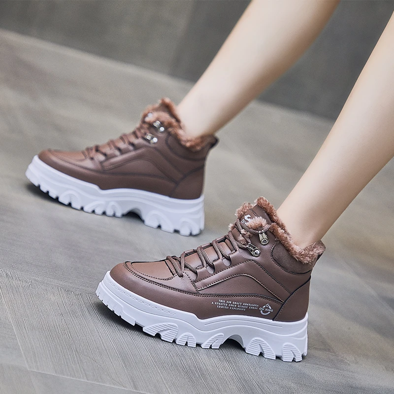 2021 Autumn and Winter New Women's Plus Velvet Martin Boots Female Warm Student Short Boots Thick-soled Thick Boots Casual Boots
2021 Autumn and Winter New Women's Plus Velvet Martin Boots Female Warm Student Short Boots Thick-soled Thick Boots Casual Boots