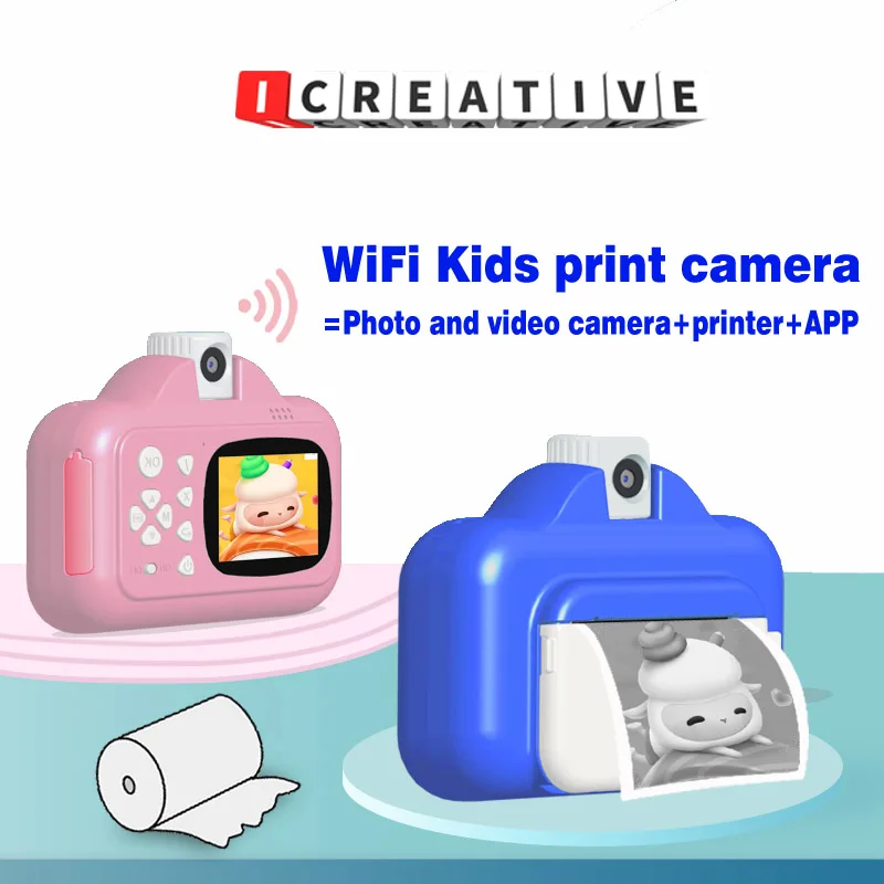 Instant Print Camera Wireless WIFI Mini Thermal Printer 2.4 Inch Color Screen 1080P HD Photo Printing Camera Video Kids Toy Gift
Instant Print Camera Wireless WIFI Mini Thermal Printer 2.4 Inch Color Screen 1080P HD Photo Printing Camera Video Kids Toy Gift