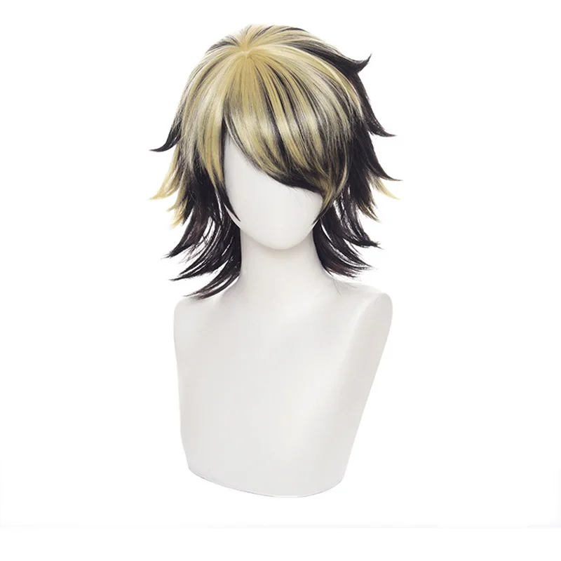 New Anime Tokyo Revengers Hanemiya Kazutora Cosplay Wig Black Golden Short Manji Gang Captain Fiber Hair
New Anime Tokyo Revengers Hanemiya Kazutora Cosplay Wig Black Golden Short Manji Gang Captain Fiber Hair