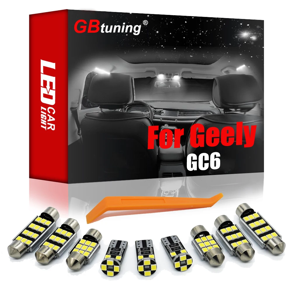 Светодисветодиодный GBtuning Canbus, без ошибок, 10 шт., для Geely GC6 2014, купольный багажник автомобиля, набор аксессуаров для светильник домашняя лампа...
Светодисветодиодный GBtuning Canbus, без ошибок, 10 шт., для Geely GC6 2014, купольный багажник автомобиля, набор аксессуаров для светильник домашняя лампа...
