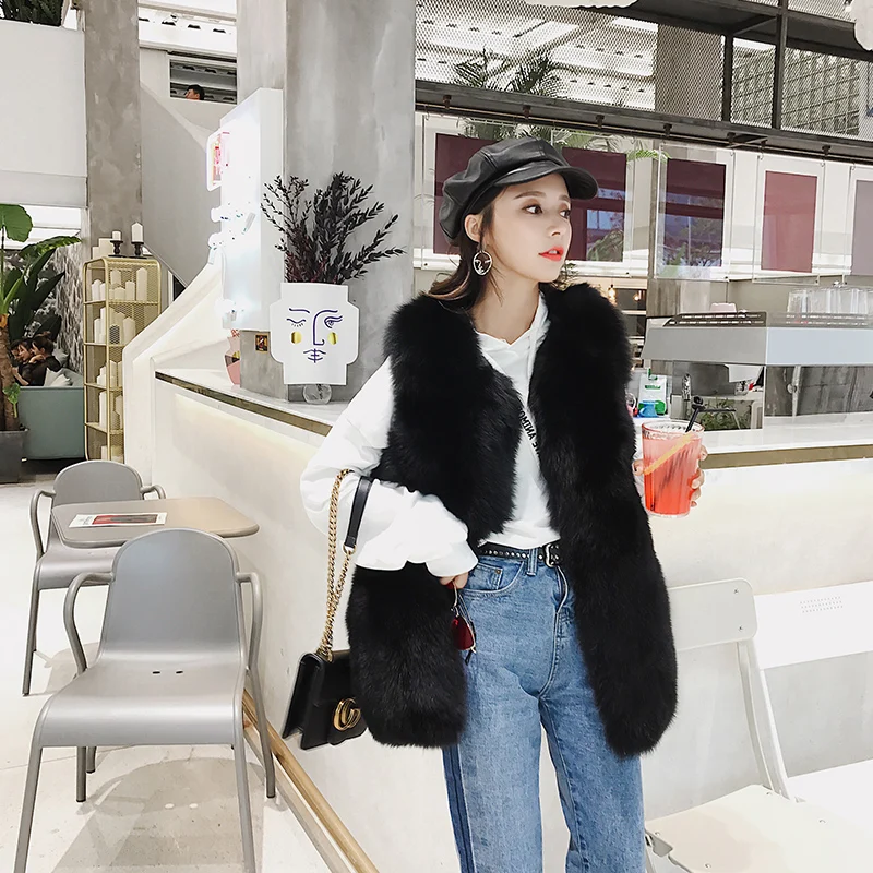 Real Vest Clothes Autumn Winter Coat Women Fox Fur Vests Korean Long Jacket Vintage Manteau Femme Hiver MY949
Real Vest Clothes Autumn Winter Coat Women Fox Fur Vests Korean Long Jacket Vintage Manteau Femme Hiver MY949