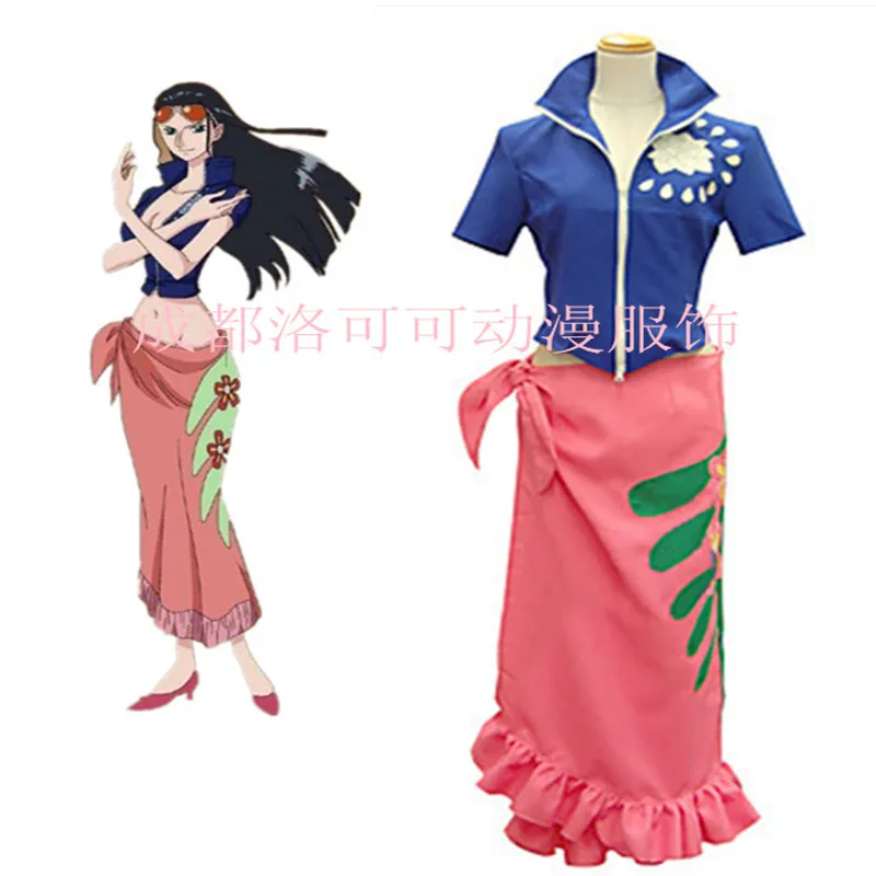 Anime One Piece Cosplay Nico Robin High Quality Uniform Set Cos Halloween Party Costume Full set Top + Skirt
Anime One Piece Cosplay Nico Robin High Quality Uniform Set Cos Halloween Party Costume Full set Top + Skirt