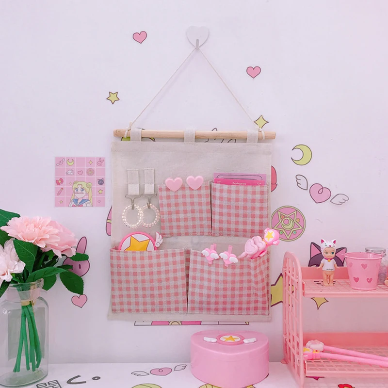 Multifunctional Sundry Storage Bag Wall Hanging Commodity Organize Bag Student's Dormitory Bedroom Pink Finishing Storage Bag
Multifunctional Sundry Storage Bag Wall Hanging Commodity Organize Bag Student's Dormitory Bedroom Pink Finishing Storage Bag