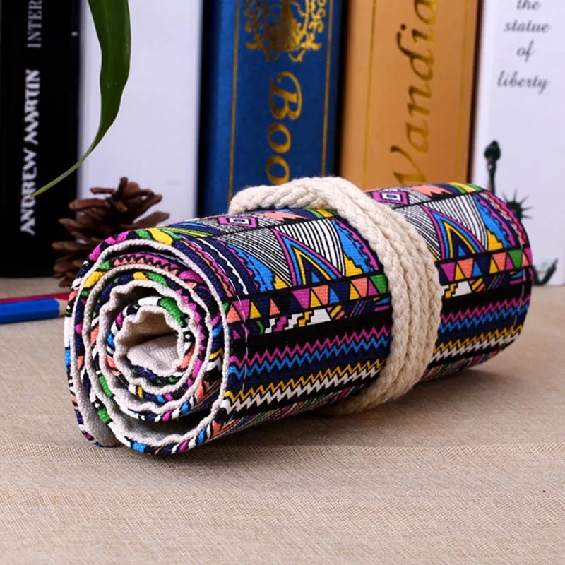 New 36/48/72 /12 Holes Canvas Wrap Roll Up Pencil Bag Pen Case Holder Storage Pouch Writing Supplies Boy Girl art Pencil Box
New 36/48/72 /12 Holes Canvas Wrap Roll Up Pencil Bag Pen Case Holder Storage Pouch Writing Supplies Boy Girl art Pencil Box