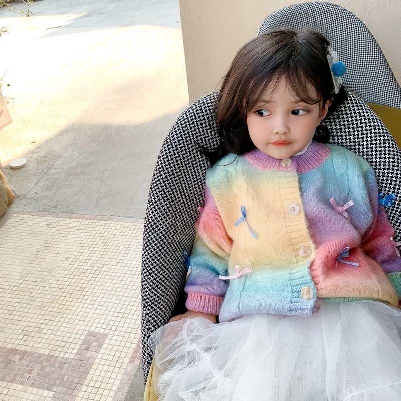 Детская зимняя одежда для девочек, милые свитера для маленьких девочек, милый кардиган принцессы с радужным бантом, вязаный свитер, зимние т...
Детская зимняя одежда для девочек, милые свитера для маленьких девочек, милый кардиган принцессы с радужным бантом, вязаный свитер, зимние т...