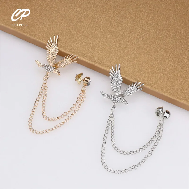 Eagle tassel brooch suit coat corsage vintage men's collar pin badge clothing accessories
Eagle tassel brooch suit coat corsage vintage men's collar pin badge clothing accessories