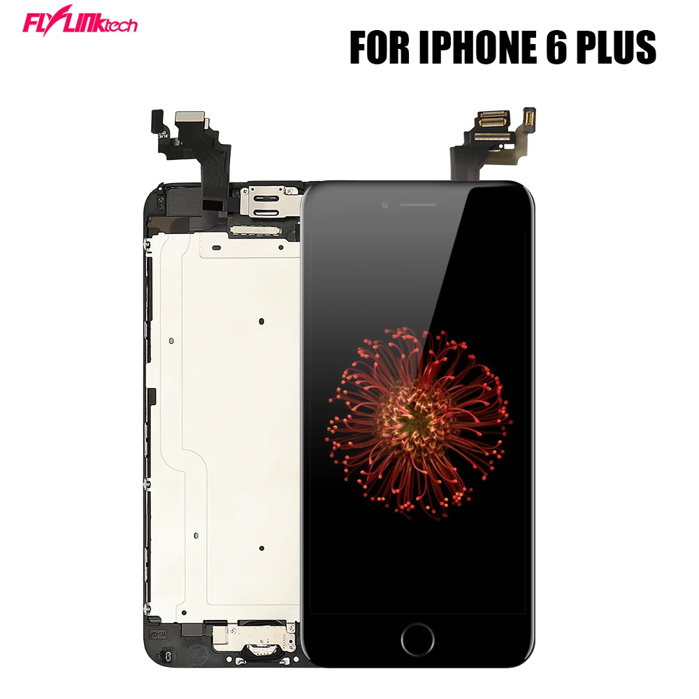 Фото Flylinktech ЖК дисплей для iphone 6 plus 3D сенсорный экран полный вид Стекло Замена Pantalla 6p