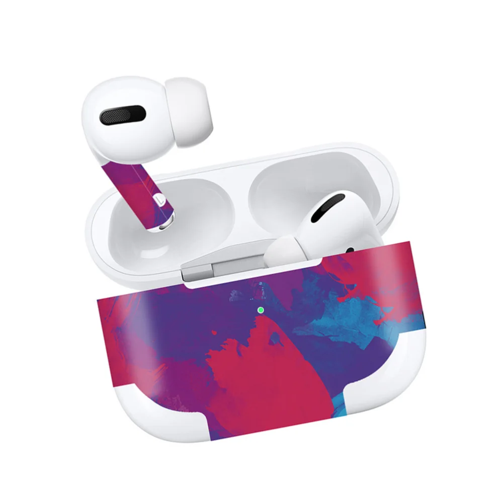 Watercolor Design Earphone Skin Sticker Wireless Earbud Box Sticker Protective Stickers Compatible for Airpods Pro (Pu
Watercolor Design Earphone Skin Sticker Wireless Earbud Box Sticker Protective Stickers Compatible for Airpods Pro (Pu