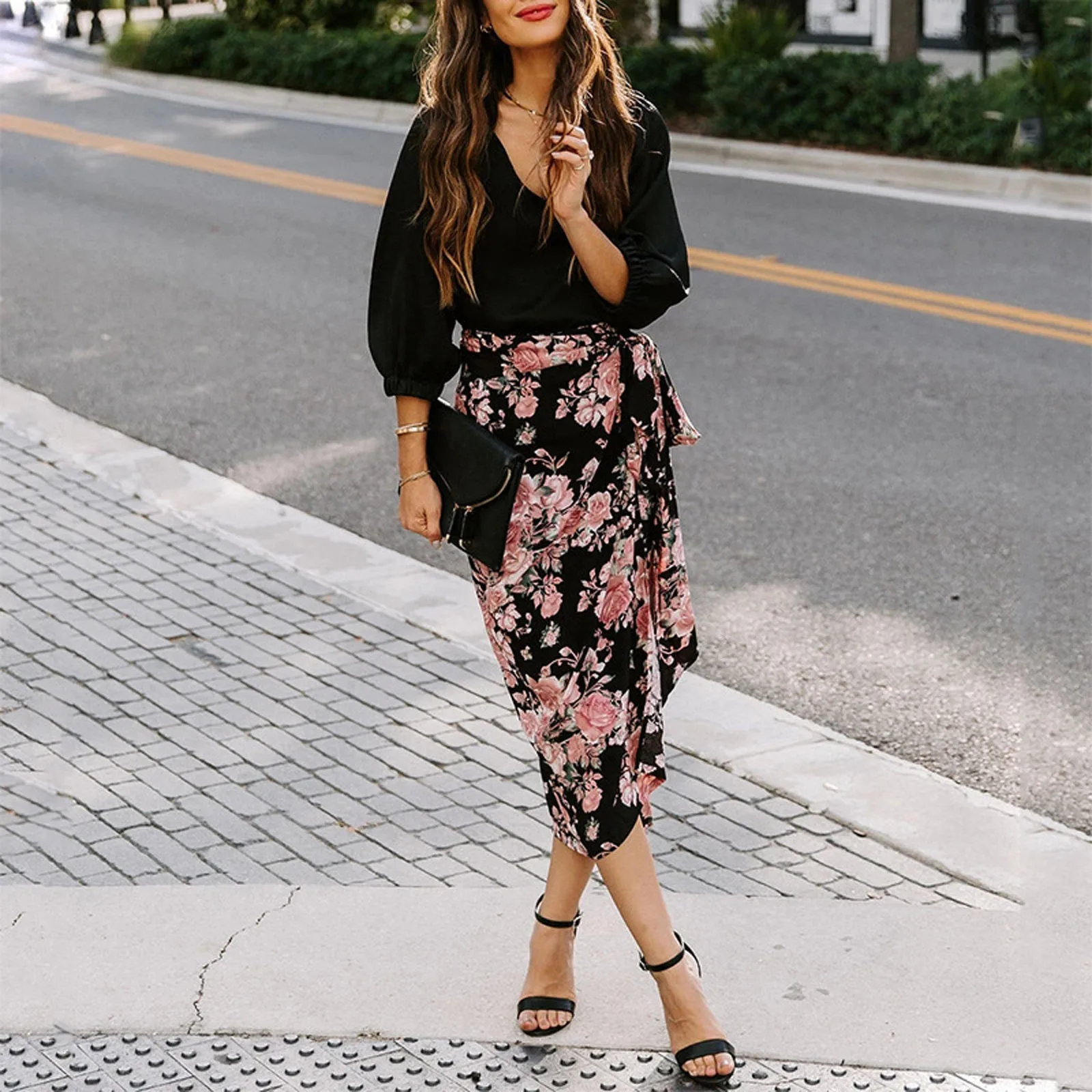 Women's Half-Body Shirt Casual Loose Floral Printing,Open Straps Irregular Half-Body Sexy Comfortable Skirt Office Lady Wear
Women's Half-Body Shirt Casual Loose Floral Printing,Open Straps Irregular Half-Body Sexy Comfortable Skirt Office Lady Wear